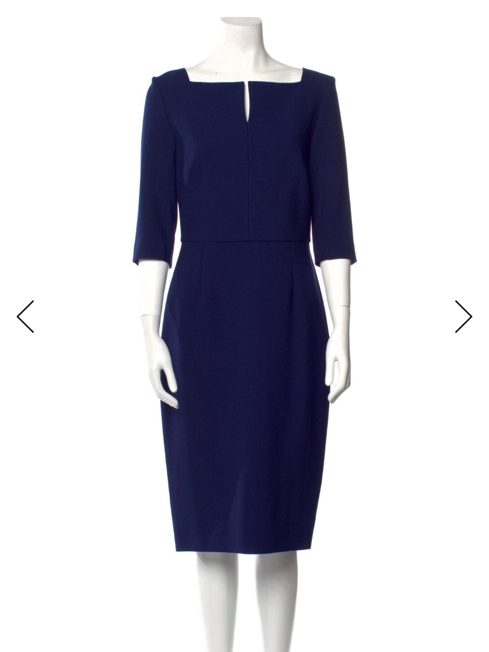 Roland Mouret Classic Navy Sheath Dress - Sz 10